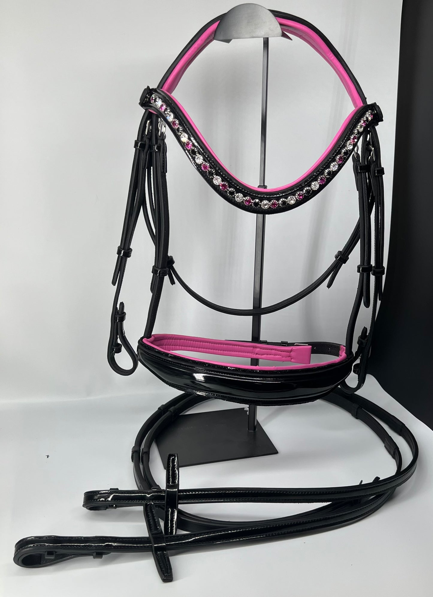 Pretty In Fuchsia Rolled Bridle