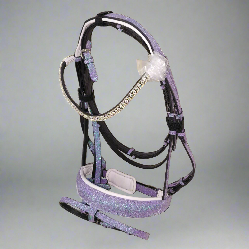 CLEARANCE Lavender Glitter Bridle