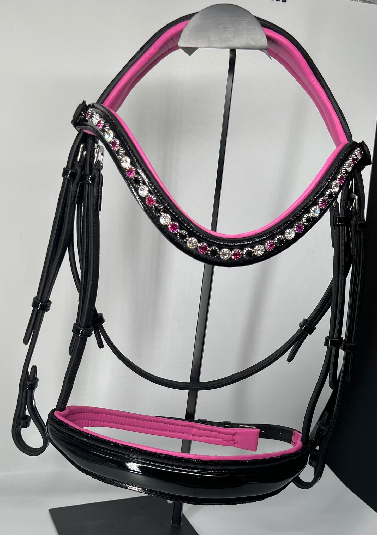 Pretty In Fuchsia Rolled Bridle