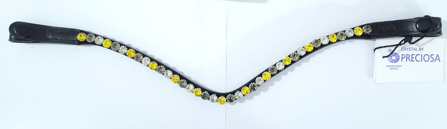 CLEARANCE Citrine Yellow, Grey & Clear.