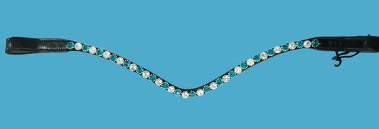 Blue Zircon Snap-on Browband