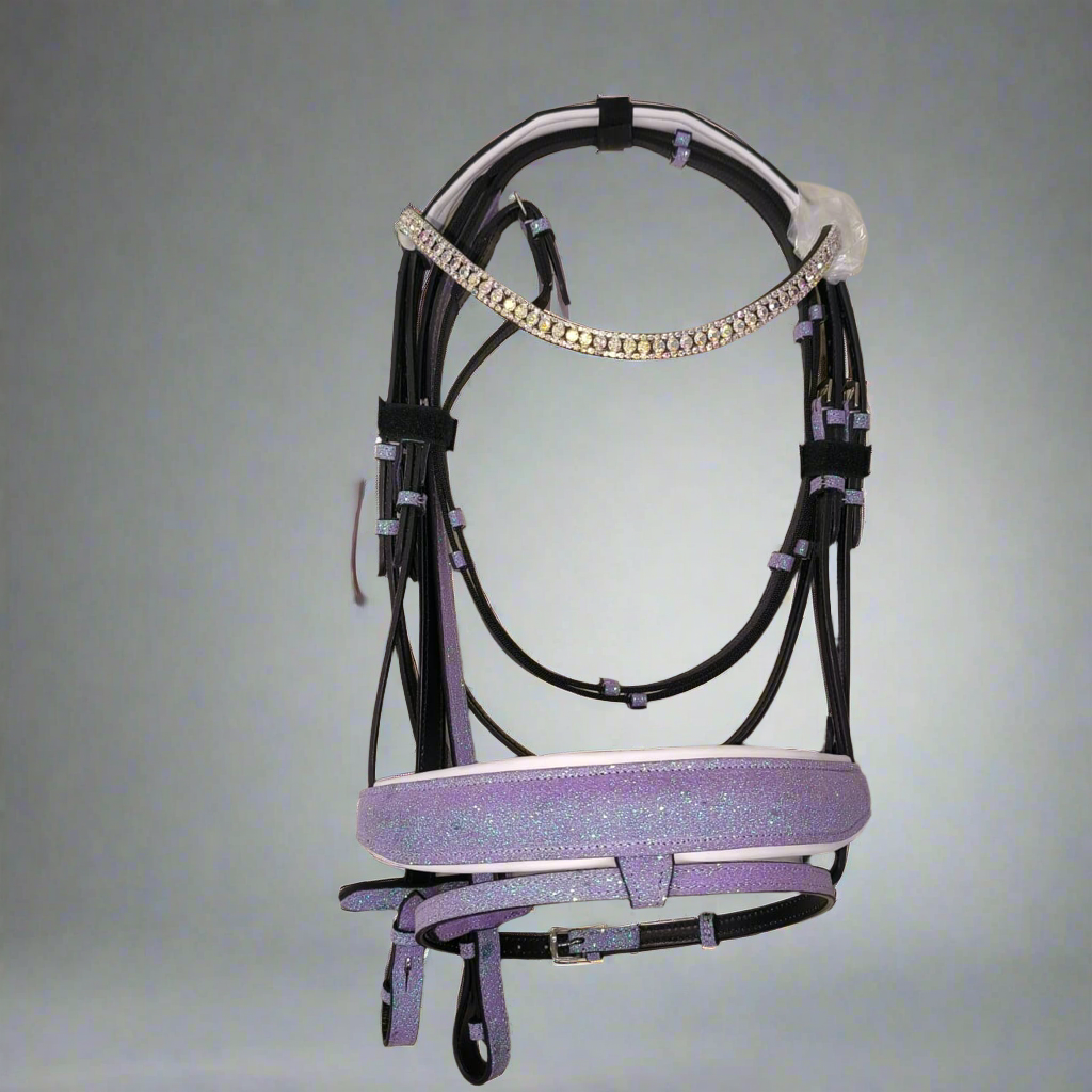 CLEARANCE Lavender Glitter Bridle
