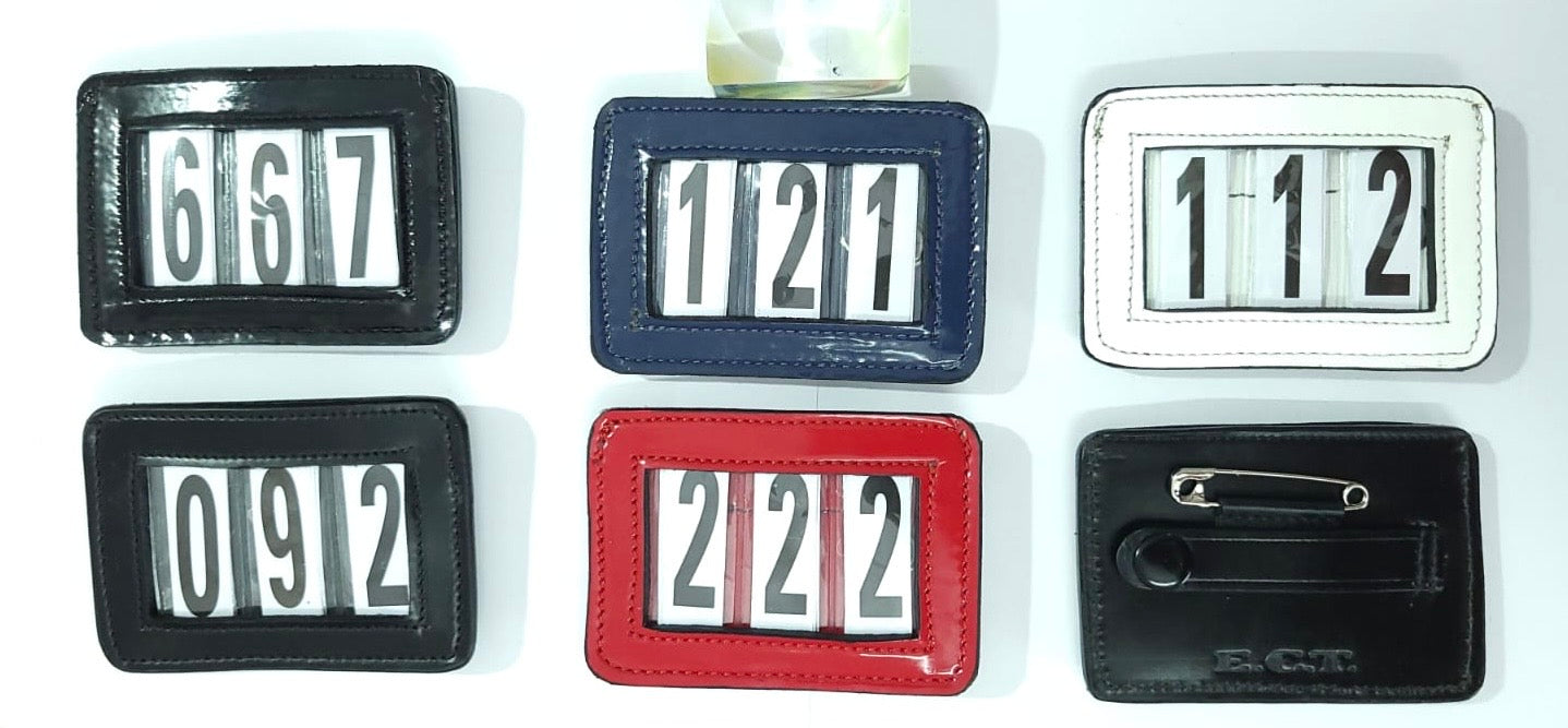 Leather Number Holder