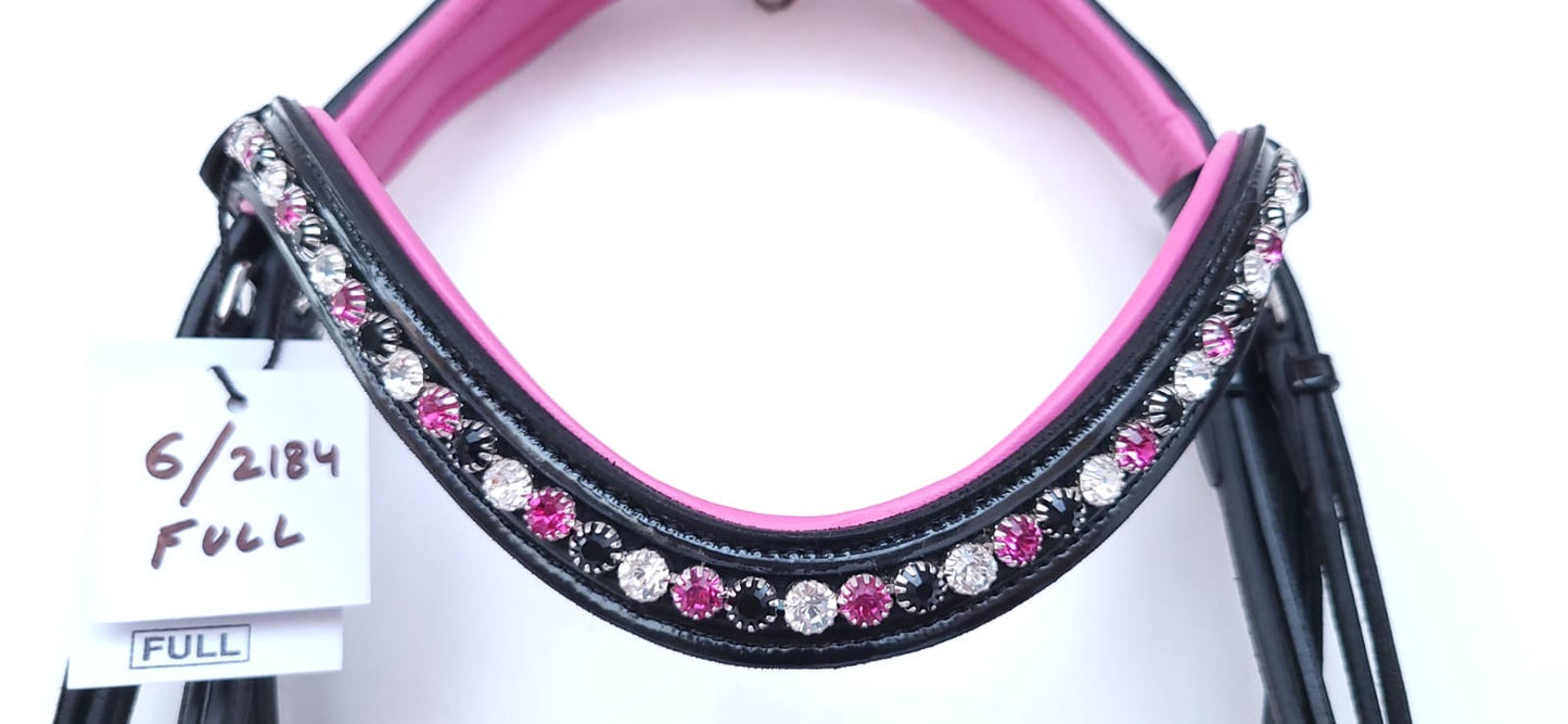 Pretty In Fuchsia Rolled Bridle