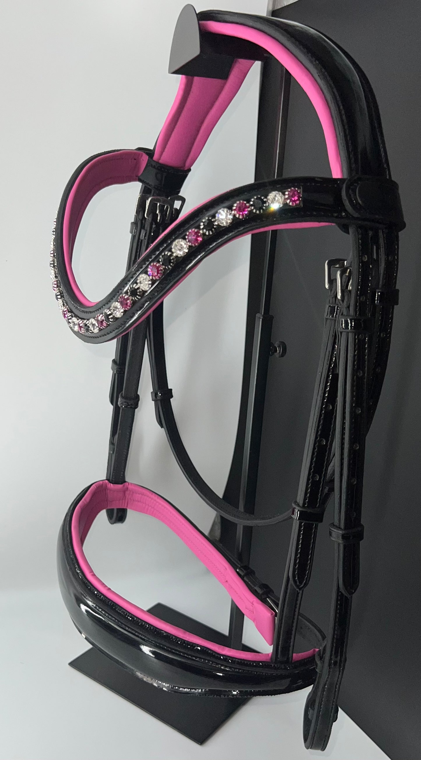 Pretty In Fuchsia Rolled Bridle